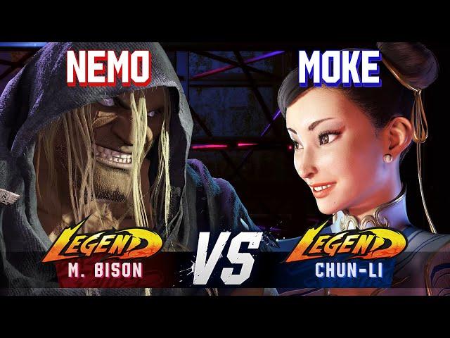 SF6 ▰ NEMO (M.Bison) vs MOKE (Chun-Li) ▰ High Level Gameplay