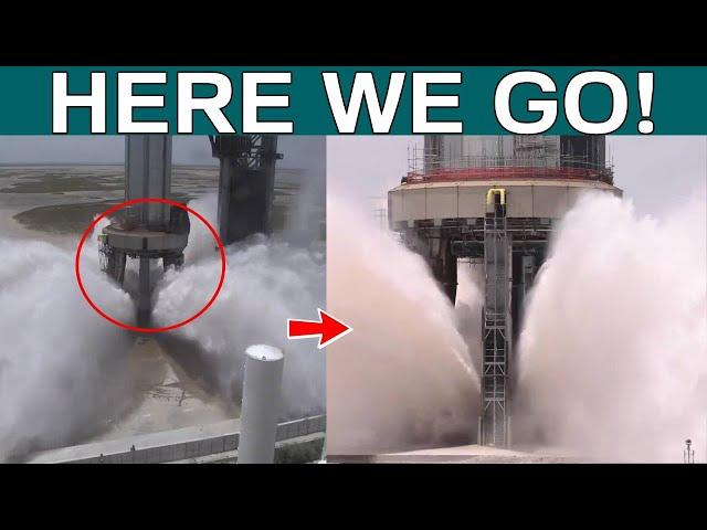 FINALLY HAPPENING! SpaceX's massive water deluge system full pressure test Shocked Everyone!