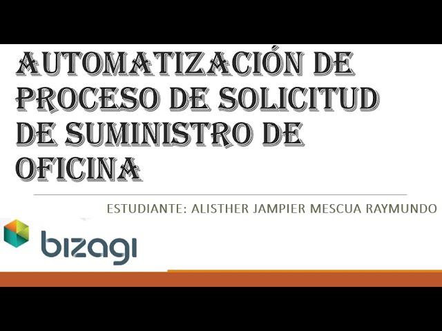 Automatización de Proceso en Bizagi Studio (Parte 1)