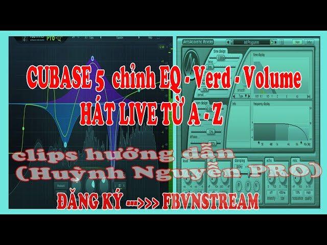 Tạo Project Autotune căn chỉnh EQ, Verb, volume hát live bằng cubase 5