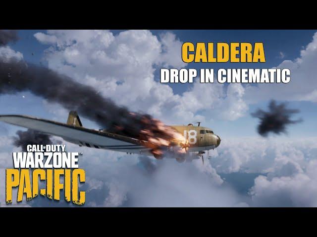 Call Of Duty: Pacific Caldera Warzone Map Drop In - Intro cutscene - Season 1