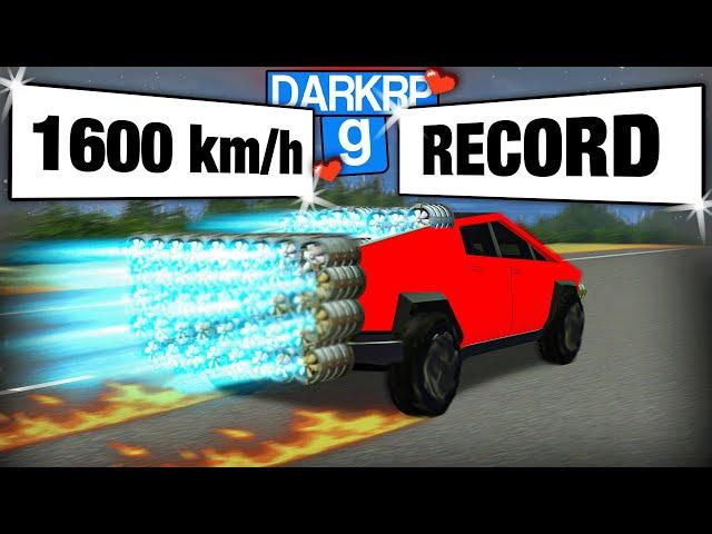 RECORD DE FOU MALADE 1600km/h C'est abusé ! Gmod DarkRP