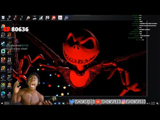 iShowSpeed installs a Virus then gets hacked ends up calling Police! (ENDS STREAM)️️