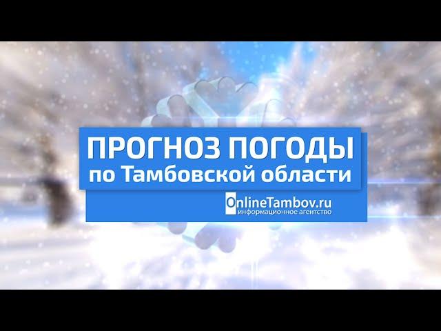 Прогноз погоды в Тамбове и Тамбовской области на 3 декабря 2022 года