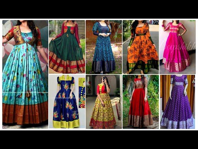 Maxi Dress Designs Ideas For Girls | Banarsi Gown/ Dress Design Ideas 2024 | Long Gown Dress Designs