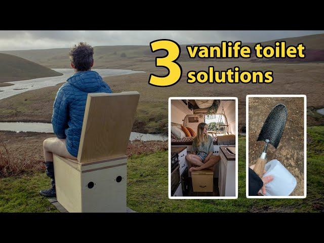 How do vanlifers go to the bathroom? 3 basic van toilet methods.