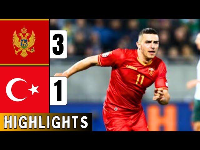 Montenegro Vs Turkey 3-1 | EXTENDED HIGHLIGHTS | UEFA Nations League | Krstovic Hattrick | Türkiye