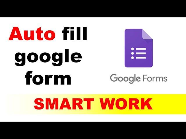 Auto fill google form ll how to fill google form automatically by Tech Channel