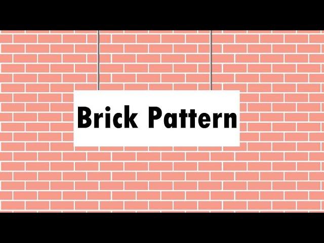 How to make Brick Pattern in illustrator | Adobe Illustrator