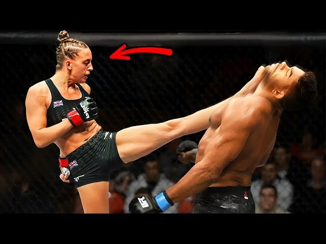 She Can Knock out MEN! Insane Female Power - Dakota Ditcheva