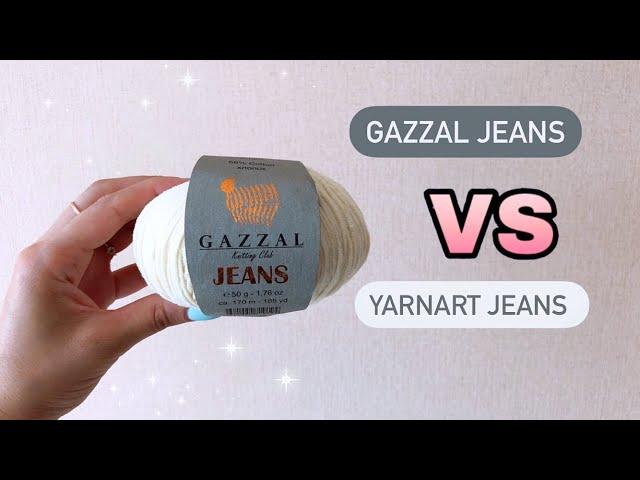 КАКУЮ ПРЯЖУ ВЫБРАТЬ?/ GAZZAL JEANS или YARNART JEANS