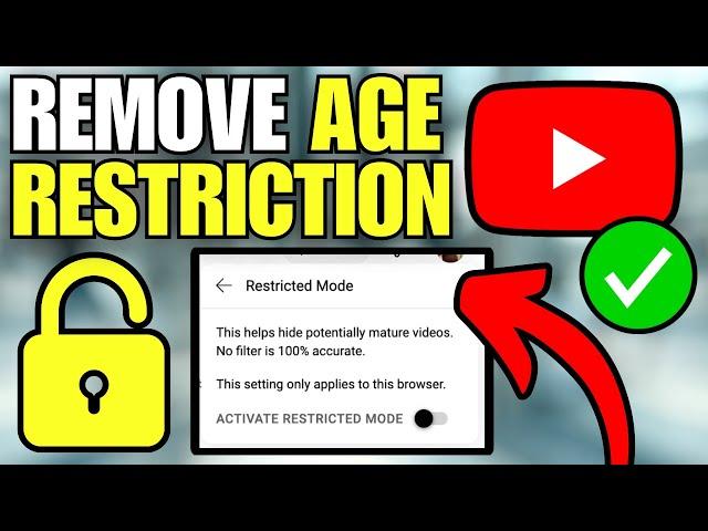 How To Remove Age Restriction on YouTube (Laptop / PC)