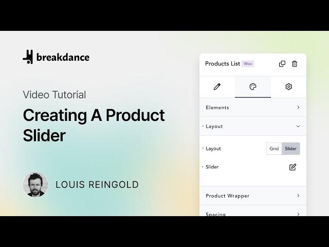 How To Create A WooCommerce Product Slider In Breakdance