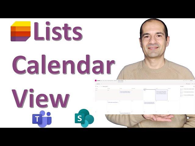 How to create a modern calendar view in Teams, SharePoint and Microsoft Lists 