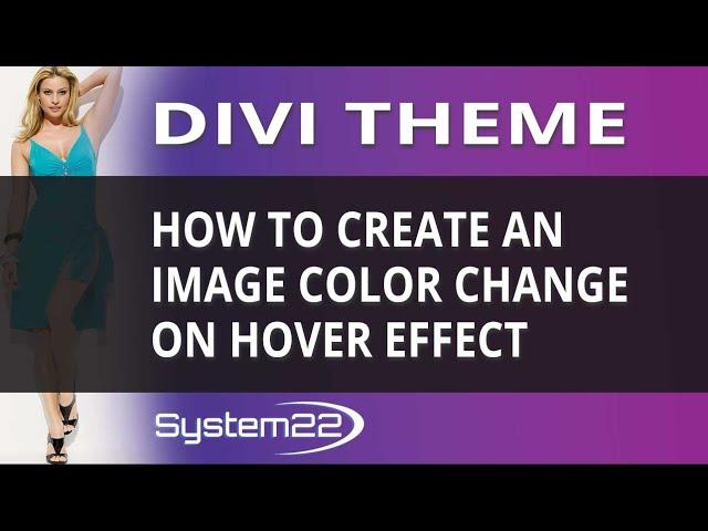 Divi Theme How To Create An Image Color Change On Hover Effect