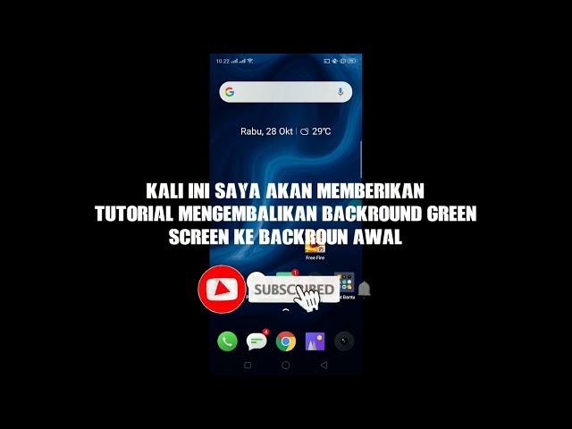 Tutorial Cara Menghapus Config Green Screen