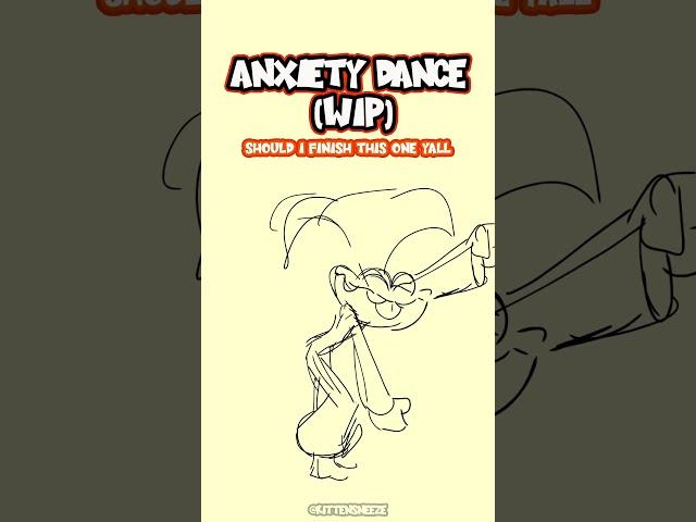 Anxiety Dancin' WIP Animation! (TikTok) #shorts