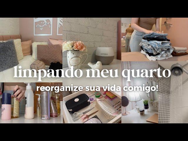 FAXINA NO QUARTO | fiz uma SUPER limpeza e organização