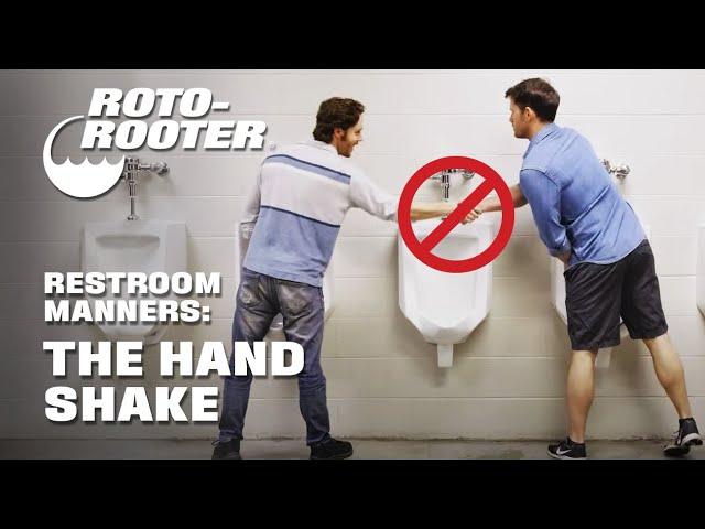 Restroom Manners | No Hand Shakes in Public Restrooms | Roto-Rooter