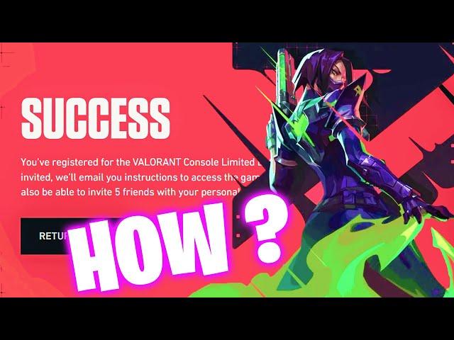 How To Get Free Valorant BETA CODE ! (Console Limited Beta Access)