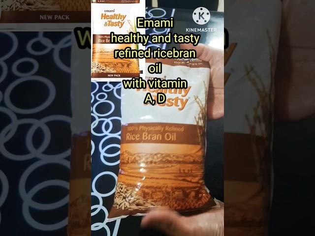 Emami healthy qnd tasty refined rice bran oil #ricebranoil #emami #healthy #oil #shorts #likevideo