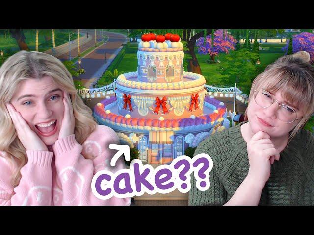 we tried building a bakery but its a CAKE in the sims 4