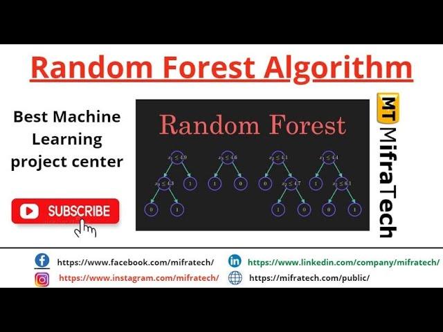 Random Forest Algorithm - Mifratech#bestAIprojects#bestdatascienceprojects#deeplearningpython