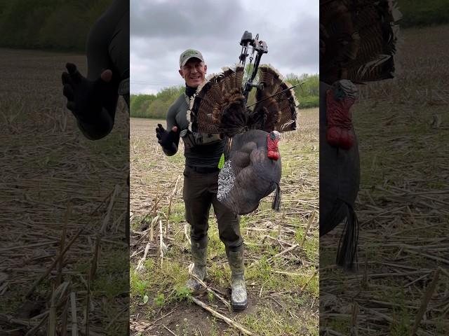 BEST Turkey Reaping Setup Ever Made!?  #turkey #hunting #diy #bowmarchery