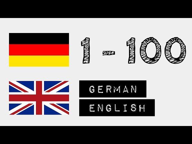 German Numbers 1 - 100 with German & English Audio - for Beginners