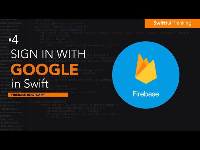 iOS Firebase Authentication: Sign In With Google Tutorial | Firebase Bootcamp #4