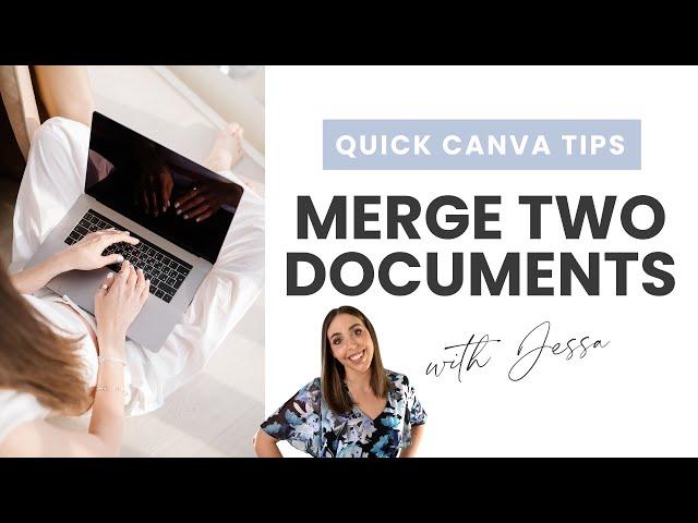 Quick Canva Tip: How to combine two documents into one | Graphic design for beginners