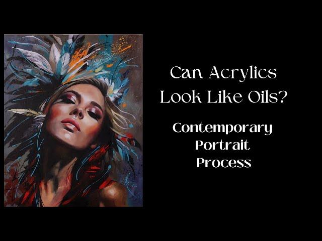 Acrylic Portrait Painting Tutorial with Skin Tone Mixes