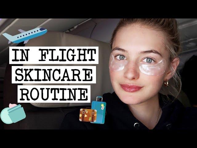 Simple In-Flight Skincare Routine | Model Travel Tips For Hydrated & Glowy Skin | Sanne Vloet