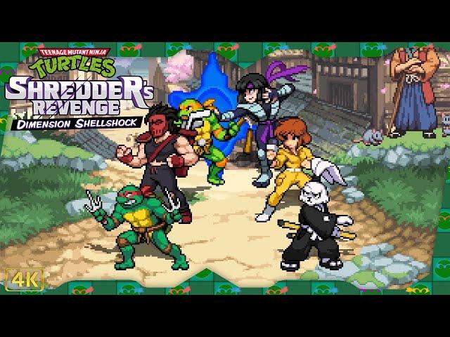 TMNT: Shredder's Revenge DLC ⁴ᴷ Dimension Shellshock Survival Mode (6-Player)