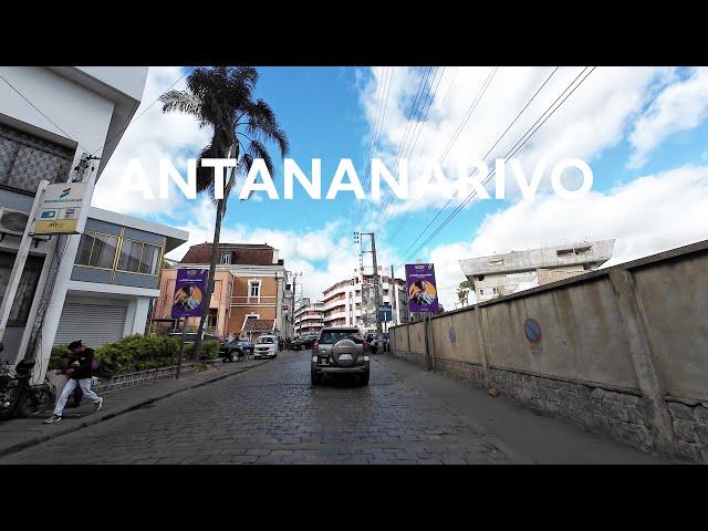 DRIVING DOWNTOWN ANTANANARIVO 2024  4K⁶⁰