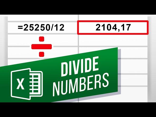How to Divide in Excel | Formula For Division in Excel [Beginners Tutorial / Easy Excel Formulas]
