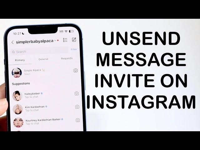 How To Delete Invite Messages On Instagram! (2024)