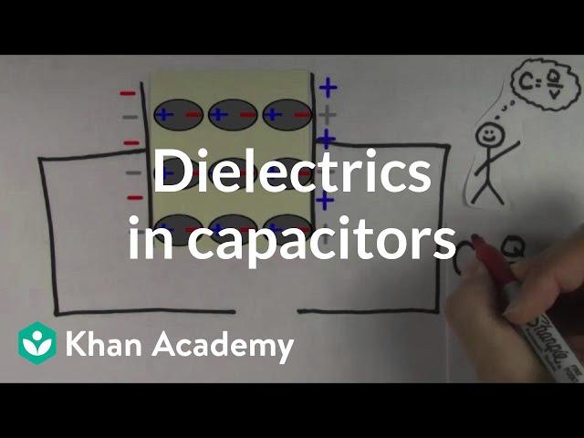 Dielectrics in capacitors | Circuits | Physics | Khan Academy