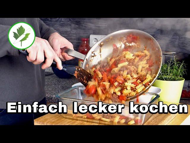 Schneller Paprika Hackfleisch Auflauf  Lecker, günstig kochen