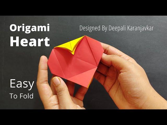 How To Make Easy Origami Heart Designed By Deepali Karanjavkar