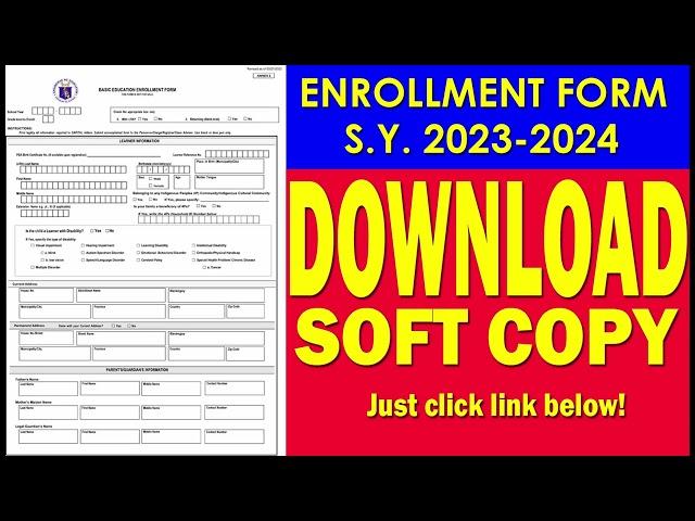 DepEd New Enrollment Form for SY 2023-2024! #deped #enrollment2023 #openingofclasses