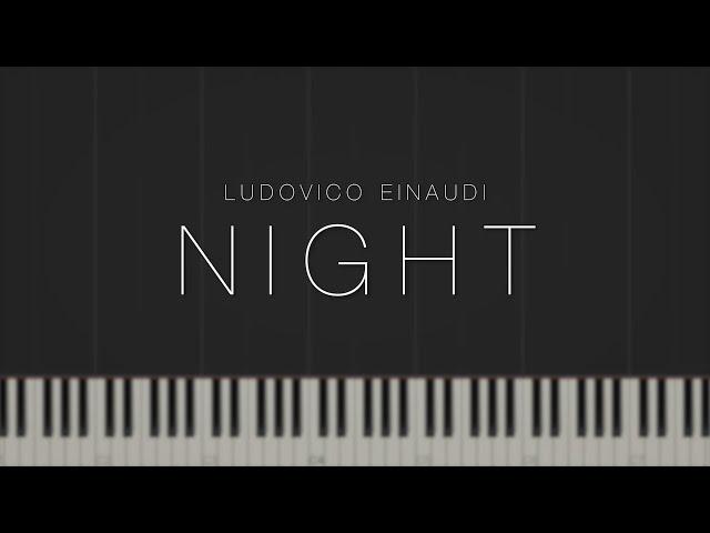 Night - Ludovico Einaudi \\ Synthesia Piano Tutorial
