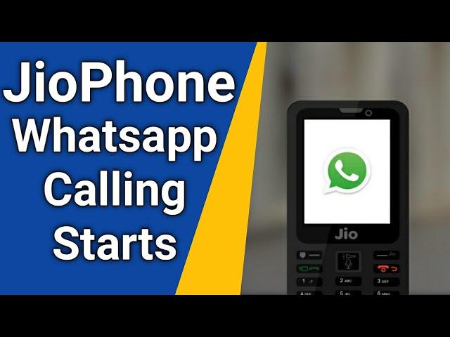 Jiophone Whatsapp Calling Starts | New VOIP On Kai os on Jiophone