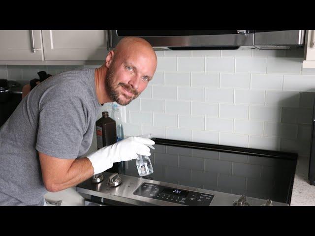 How to Clean a GLASS STOVETOP FAST with NO Harsh Chemicals