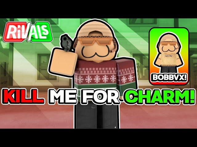 XMAS: 1v1s For BobbVX Charm in Roblox Rivals Live! #shortlive #shorts #robloxlive