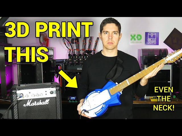 A 3D printed guitar that looks and sounds awesome - Cateran Mk2