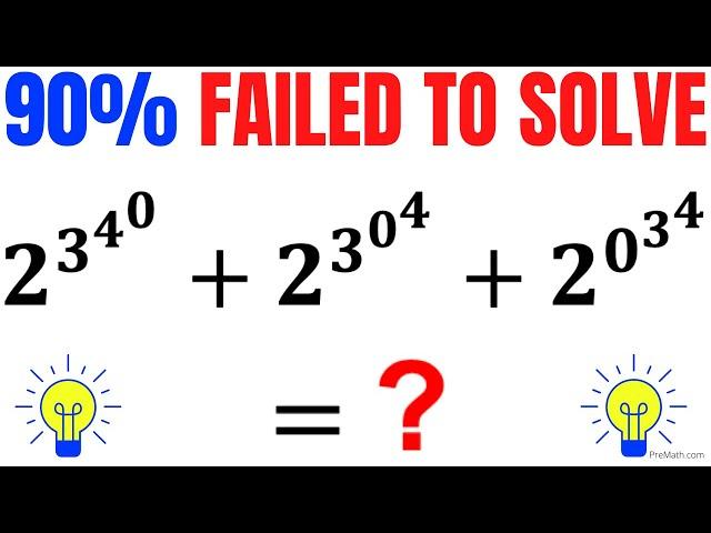 POWER TOWERS | CAN YOU ADD THESE NUMBERS WITH NESTED EXPONENTS? | Fun Algebra Problem