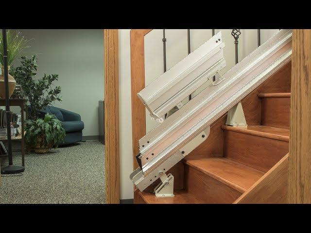 Power & Manual Folding Stair Lift Rails | Bruno®