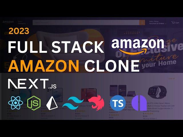  Full Stack Amazon Clone with Next.js 13 App Router: React, Tailwind, Prisma, Node.js & Amplication