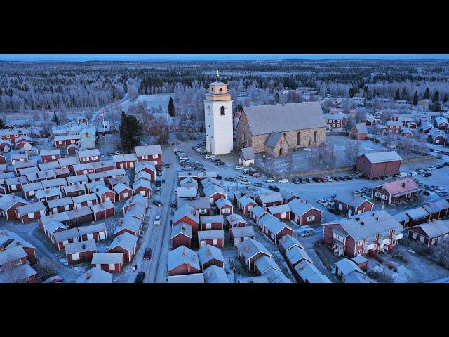 Christmas in Sweden: Gammelstad Christmas Market in Luleå in Swedish Lapland UNESCO World Heritage